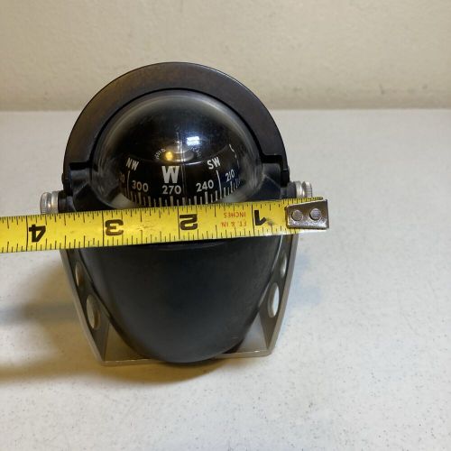 Airguide boat auto compass vintage with bracket .