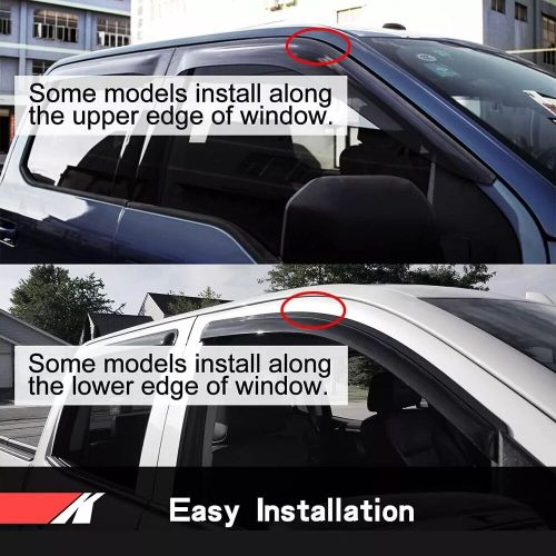 Window Rain Guards Deflectors Visor For 2005-2021 TOYOTA HILUX Crew Cab Pickup, US $39.20, image 3