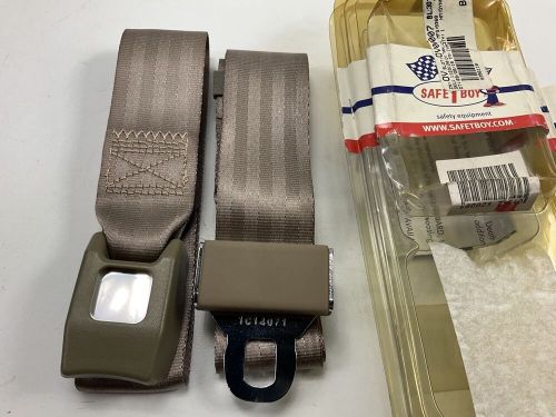 SAFE-T-BOY STBSB2LSTN 2-Point Lap Seat Belt With Buckle, TAN, Rat Hot Rod, US $29.95, image 4