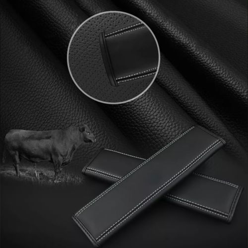 2pcs New Car Seat Belt Genuine Leather Shoulder Guard Cushion For Buick Logo, US $21.66, image 13
