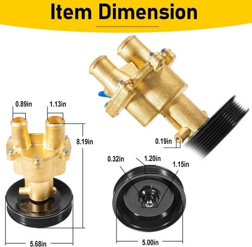 8M0139995 Raw Sea Water Pump Kit For Mercury Mercruiser Quicksilver 4.3 5.0 5.7, US $188.49, image 2