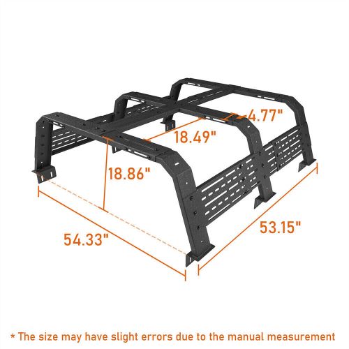 Pick-up Truck Trunk High Bed Rack Cargo Carrier for 05-23 Toyota Tacoma & Tundra, US $469.13, image 8