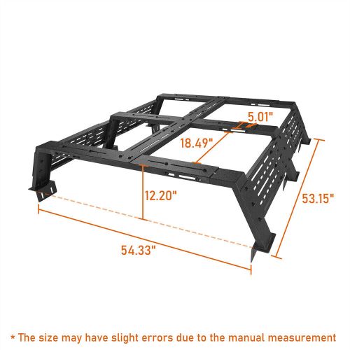 Pick-up Truck Trunk High Bed Rack Cargo Carrier for 05-23 Toyota Tacoma & Tundra, US $469.13, image 18