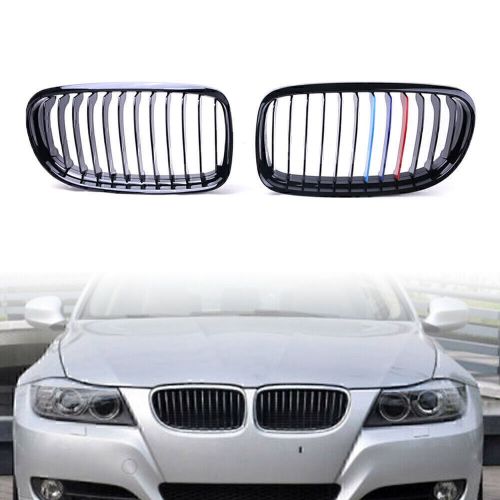 M-color Metal Glossy Front Kidney Grille For BMW E90 E91 LCI 328i 335i 2009-2011, US $41.61, image 8