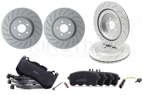FOR MERCEDES C63 E63 AMG FRONT REAR BRAKE DISCS PADS WEAR SENSORS 360mm 360mm, US $, image 4