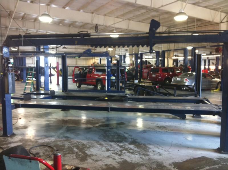 Four post lube rack - four post car lift