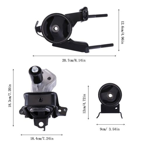 3PCS FOR SCION XA / XB 1.5L 2004-2006 FOR A7260 ENGINE MOTOR & TRANS MOUNT NEW, US $53.32, image 11