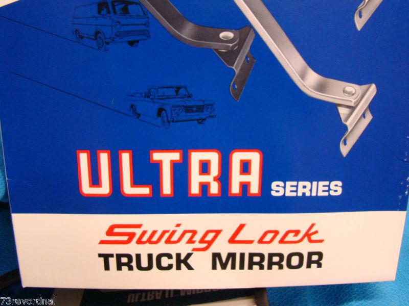 Swing Lock Truck Door Folding Mirror 6x9 Side View West Coast 70's - 80's BLACK, US $85.00, image 5