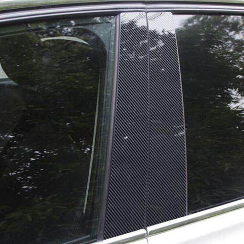 6x Fit For Audi A3 Sedan 2021-2024 Carbon Fiber Car Door Pillar Posts Trim Cover, US $15.94, image 4
