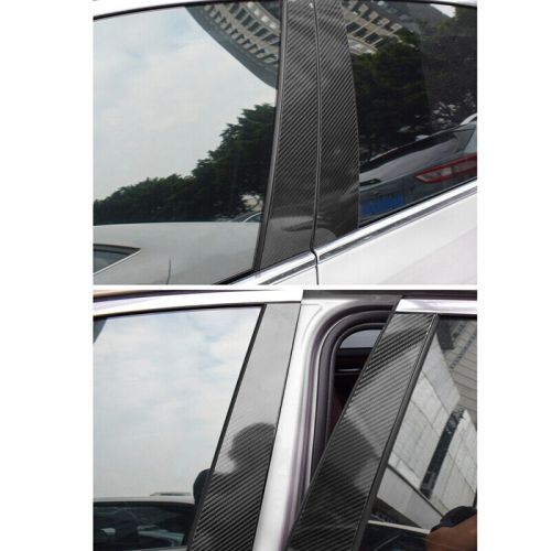 6x Fit For Audi A3 Sedan 2021-2024 Carbon Fiber Car Door Pillar Posts Trim Cover, US $15.94, image 6