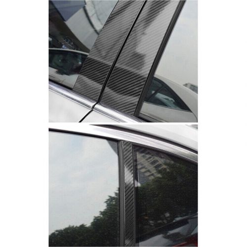6x Fit For Audi A3 Sedan 2021-2024 Carbon Fiber Car Door Pillar Posts Trim Cover, US $15.94, image 12