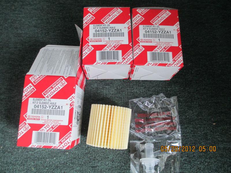 GENUINE FACTORY OEM TOYOTA /LEXUS OIL FILTER 04152-YZZA1 (QTY: 3 Pack), US $18.95, image 2