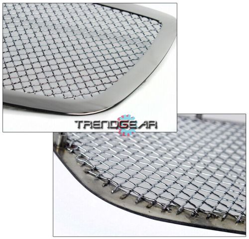 For 05-10 charger front upper stainless steel 1.8mm mesh grille insert chrome