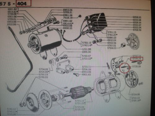 Peugeot 204 404 Carbon Brush Alternator - Jeu De Balais De Dynamo - 572816-, US $, image 3