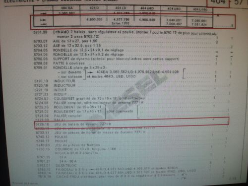 Peugeot 204 404 Carbon Brush Alternator - Jeu De Balais De Dynamo - 572816-, US $, image 4