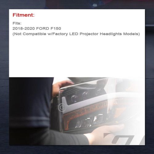 For 2018-2020 F150 Black/Blk Full LED Switchback Sequential Projector Headlights, US $404.00, image 2