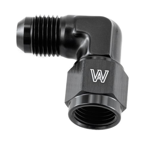 -6 an flare 90° degree fitting -6an female male union 6an