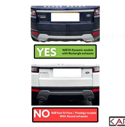 For Range Rover Evoque Silver Exhaust LHS Tailpipe Tip Dynamic 2016-19 Left LHS, US $, image 8