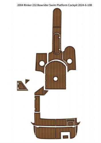 2004 Rinker 232 Bowrider Swim Platform Cockpit Pad Boat EVA Foam Teak Deck Floor, US $999.00, image 18