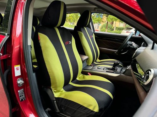 For Toyota Solara Car Seat Covers Full Set 5-Seat Black Green Poly Cotton 9PCS, US $65.99, image 10
