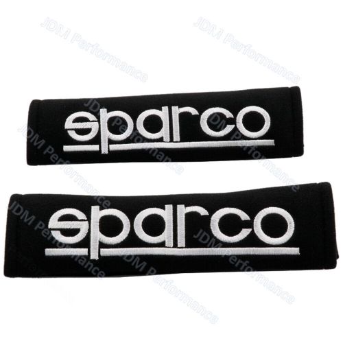 2pcs SPARCO Black Cotton Car Seat Belt Covers Shoulder Pads Seatbelt Cushion, US $10.99, image 2