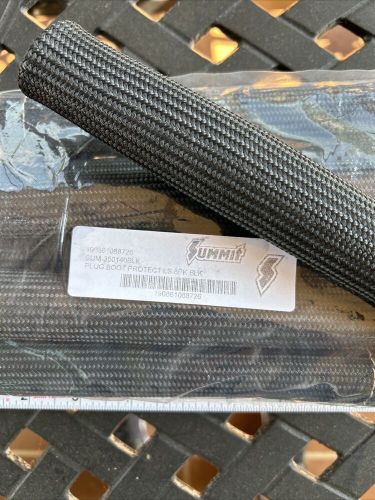 Summit racing sum-350140blk spark plug boot protector, 8 in., black set of 8 new