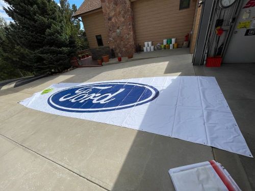 Huge Ford Banner original blue and white, Length 29ft Width 8ft, brand new, US $550.00, image 3