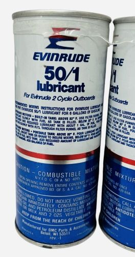 6 Pack Evinrude 2 Cycle Outboard 50/1 Lubricant 16oz Pint Oil 2 Stroke -NEW, US $59.99, image 2