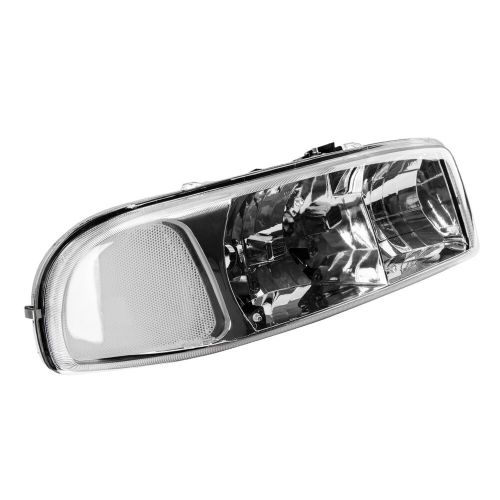 Headlight assembly for 1999-2006 gmc sierra 1500 2500hd 2000-2006 yukon chrom