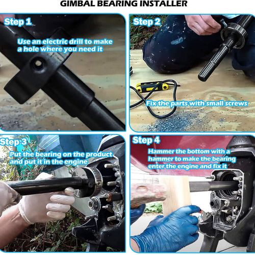 Gimbal Bearing Puller Remover Install Alignment Tools For Mercruiser Alpha Bravo, US $106.60, image 10