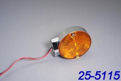 K&s dot turn signal front chrome amber harley flht electra glide 1986-1987