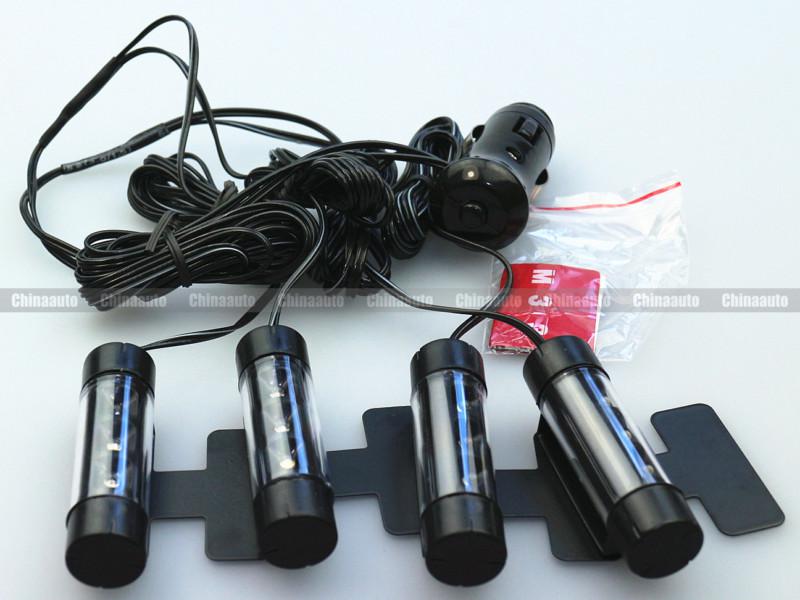 Find 4pcs Car Interior Decorative LED Light lamp Cigarette Lighter Plug