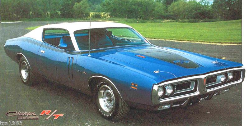 1971 DODGE CHARGER R/T: 440 6 Six Pak IMP Brochure, US $12.00, image 2