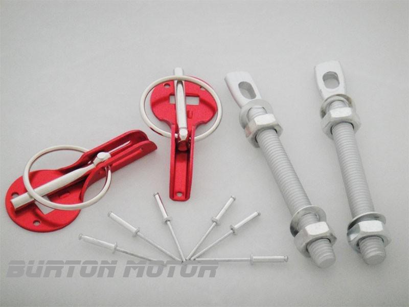 Racing hood pin lock mazda infiniti lexus ford-red-b