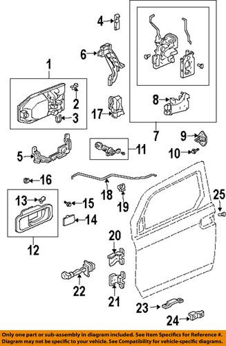 Honda oem 90120sv4000 front door-striker bolt