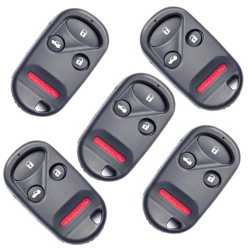 5pas 4buttons new replacement keyless remote key shell fit for honda acura w/pad