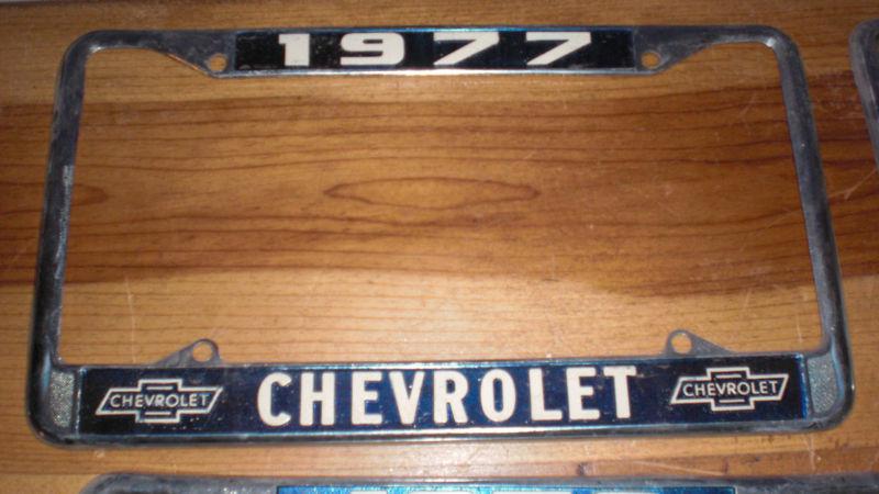 1977 chevy car truck chrome license plate frame