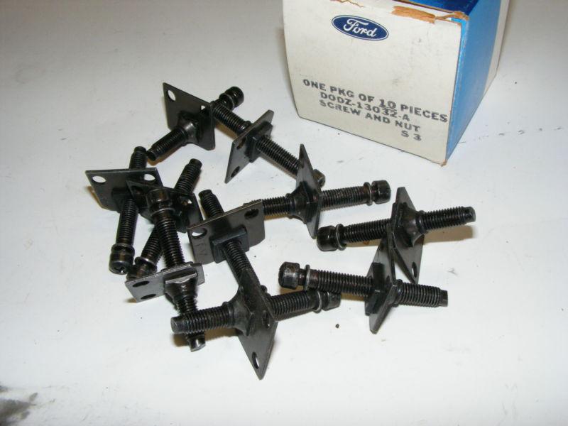 1969 ford mustang headlight head lamp adj screws 10pc nos new d0dz-13032a