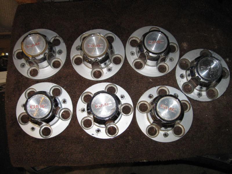 70's   gmc truck&van 5 lug  rally caps  7 of them