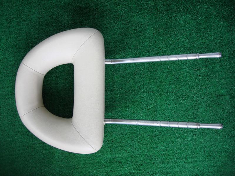 98-05 vw new beetle oem front seat lh rh  leather headrest tan beige clean!