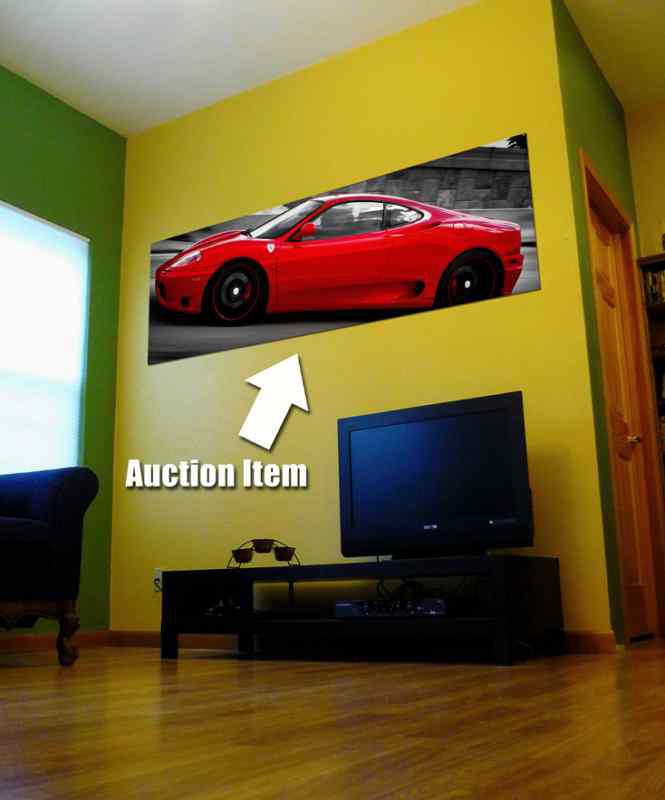 Ferrari collectible poster wall art red lamborghini 355 360 