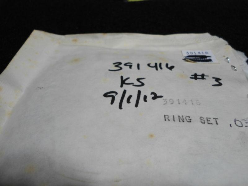 #391416 #0391416 RING SET .30 IN. O.S JOHNSON/EVINRUDE 1980-91 1992-94 35-70HP, US $33.30, image 2