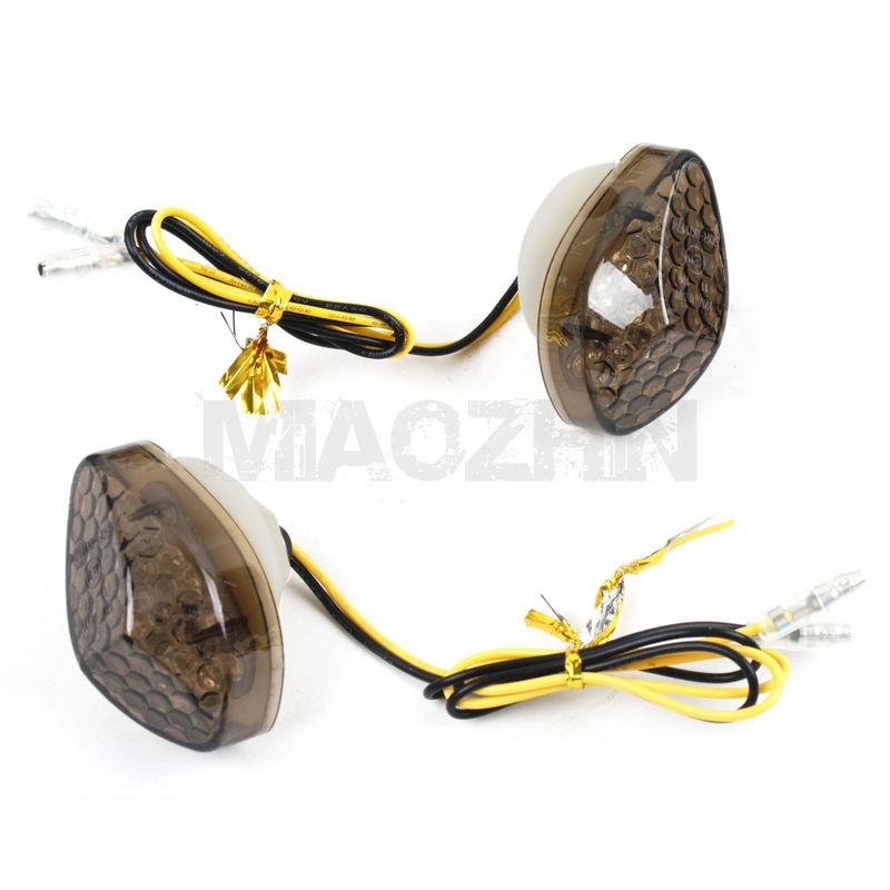 Black motorcycle turn single light for honda cbr600rr cbr1000rr cbr900 amber new