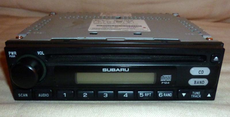 Subaru cd disc player radio stereo 99 00 01 02 03 04 05 06 p124 