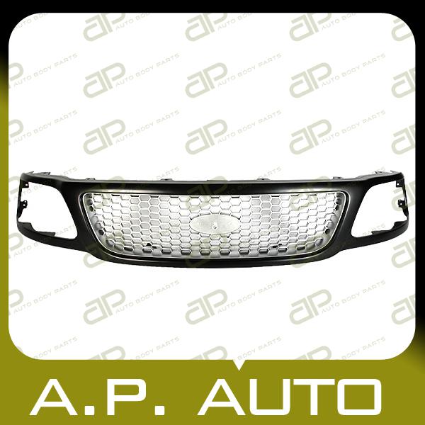 New grille grill assembly replacement 99-04 ford f150 f250 4wd xl xlt lariat ld