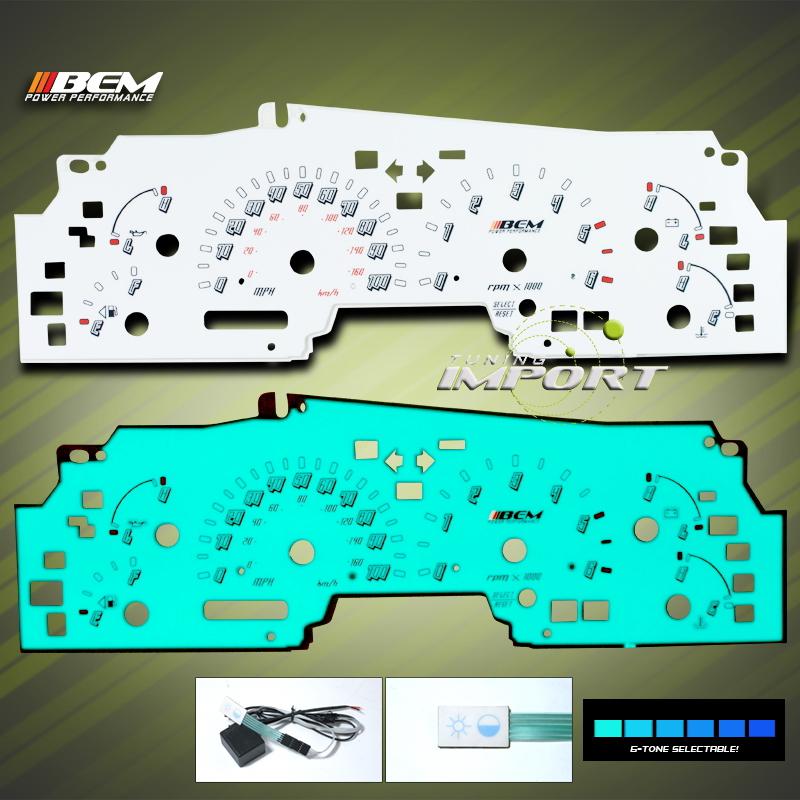 Bem 99-03 ford lincoln front reverse el glow gauge w tach at/mt harness switch