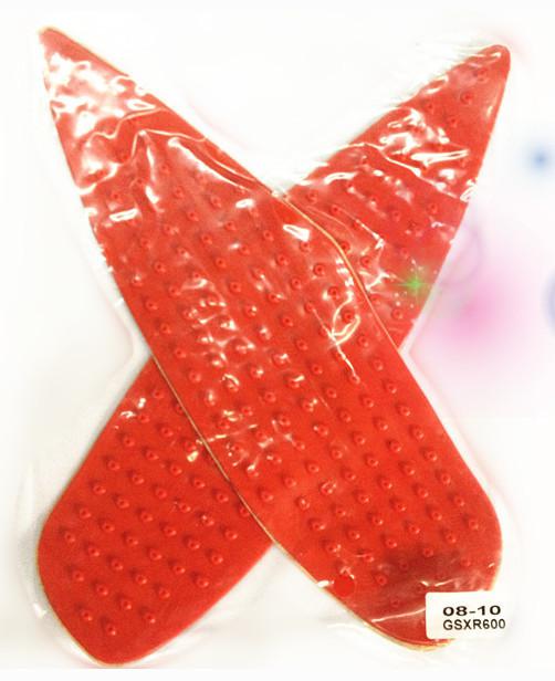 Tank traction side pad gas grip protector gsxr 600 750 red good 2008-2010 09 new