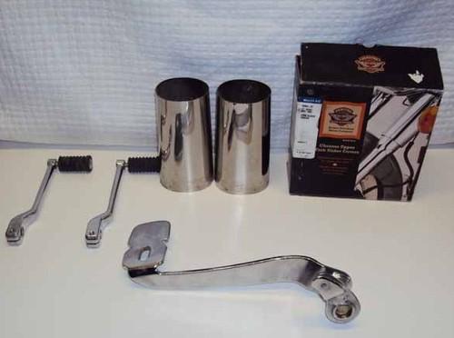 2000 - 2008 harley flht cow bells handle bars brake pedal shift lever foot rest