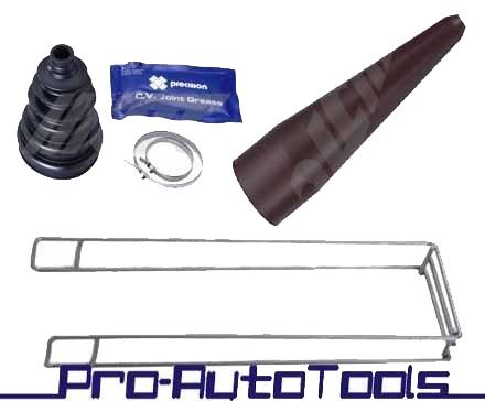 Universal cover drive shaft cv boot extending tool kit