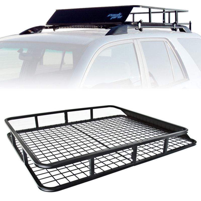 Universal roof rack cargo car top luggage carrier basket traveling suv wagons